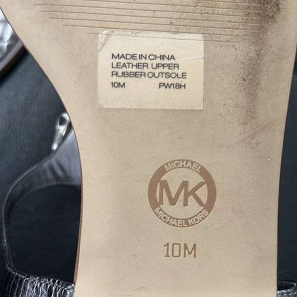 MICHAEL Michael Kors Lucia Crystal Embellished Leather Thong Sandals - Picture 8 of 11